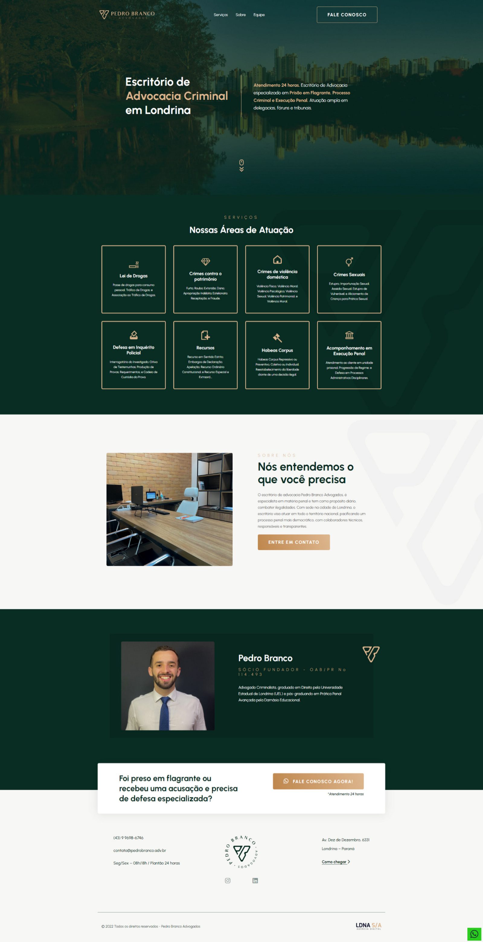 Projeto Pedro Branco Advogados